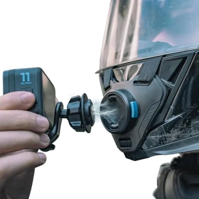 Immagine di SUREWO supporto magnetico a sgancio rapido per casco da moto GoPro, cross compatibile con GoPro Hero 13,12, 11, 10, 9, 8, 7, 6 5, DJI Osmo Action 5 Pro/4/3, SJCAM