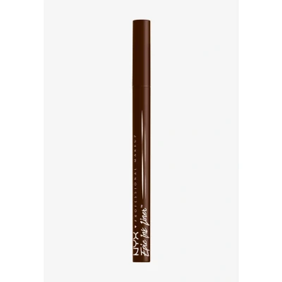 Immagine di NYX Professional Makeup Eyeliner Iperpigmentato, Linee Definite e Look Intensi, Formula Waterproof a Lunga Tenuta, Epic Ink Liner, Tonalità: Dark Chocolate