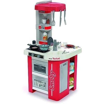 Immagine di Smoby Cucina Studio Bubble Red,7600311055, +3 anni, 26 accessori, effetto acqua che bolle, colore rosso, made in France