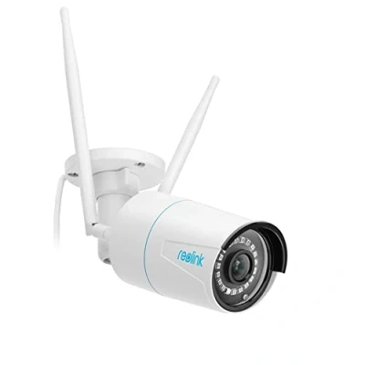 Immagine di Reolink 5MP Telecamera Wi Fi Esterno con WiFi 2,4/5 GHz, IP Camera Rilevamento di Persone/Veicoli/Pet, Visione Notturna a Infrarossi, Slot per Scheda microSD, Impermeabile, Time Lapse, RLC 510WA