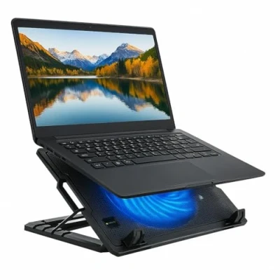Immagine di Techly 106244 Supporto per Notebook Fino a 17.3&quot; con Sistema di Raffreddamento Nero