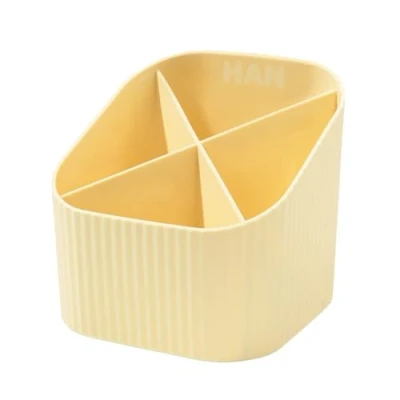 Immagine di HAN Chef Re X LOOP 17238 815 Porta scrivania riciclata al 100%, design moderno e giovane, per tutti gli utensili da scrivania, colore giallo pastello
