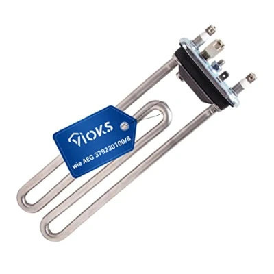 Immagine di VIOKS Elemento riscaldante 230V 1950W di ricambio per AEG 1327242416 3792301008 IRCA 6295134R lavatrice con fusibile termico e guarnizione in gomma
