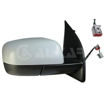 Immagine di Specchietto retrovisore esterno Alkar 9040049 Dx con la prima mano elettrico termico, convesso per veicolo guida a Sx,