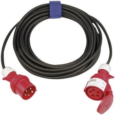 Immagine di SIROX 362.025 Alimentazione Prolunga 16 A Nero 25 m H07RN F 5G 1,5 mm² con invertitore di fase