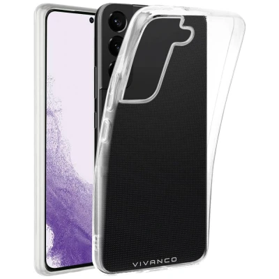Immagine di Vivanco Super Slim Backcover per cellulare Samsung Galaxy S23 Trasparente Carica induttiva