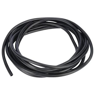 Immagine di stonylab Tubo in Gomma Lattice Nero, Pezzo Continuo Puro Altamente Elastico e Resistente Naturale 9 mm OD 6 ID, 5 Metro