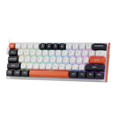 Immagine di Redragon tastiera da gioco K683 Rapid Trigger HE, 60% 61 tasti meccanica cablata con azionamento iperveloce, interruttore magnetico dedicato, punto di regolabile, frequenza