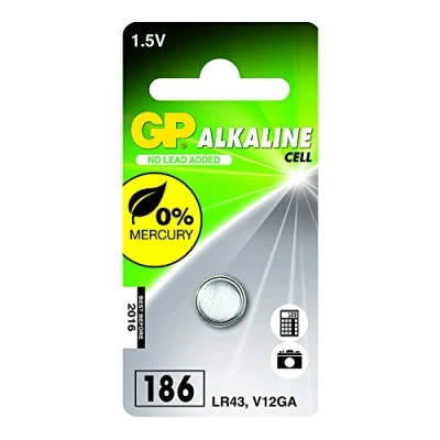 Immagine di GP Batteries GP186ASTD974C1 Batteria a bottone LR 43 Alcalina/manganese 1.5 V 1 pz.