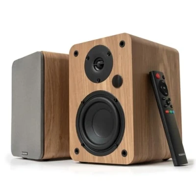 Immagine di VULKKANO A4 ARC Cassa Amplificata con Woofer da 4&quot;, Bluetooth 5.0, HDMI ARC, Optica, RCA, USB, Uscita Subwoofer, Casse Monitor Design Elegante