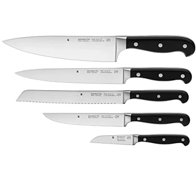 Immagine di WMF Coltello Set Classe Plus Performance Cut, Acciaio Inox, Nero, 5 Pezzi