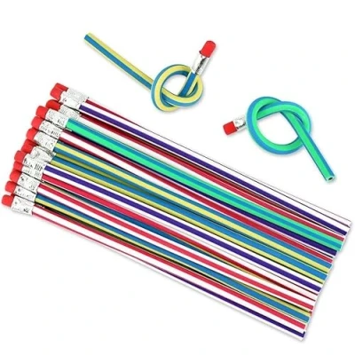 Immagine di Locisne 35 confezioni di matite morbide flessibili, curvatura magiche per divertimento scolastico dei bambini, aule, premi, regali del partito