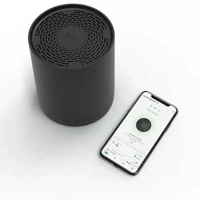 Immagine di Radoff Sense *Black Limited Edition Air Quality Monitor e Misuratore Radon con Rilevatore CO2, COV, PM, Compatibile Alexa Smart Home, Sensore Temperatura Wifi, Umidità Pressione Atmosferica