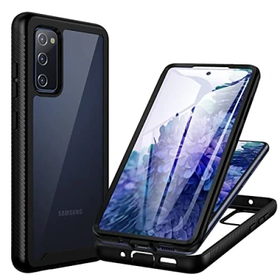 Immagine di CENHUFO Cover Samsung S20 FE 5G/4G, Custodia 5G Antiurto 360 Gradi con Protezione Schermo Rugged Trasparente Case Fronte Retro Doppia Faccia Galaxy Nero