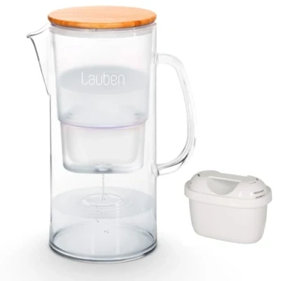Immagine di Lauben Caraffa di vetro con Filtro per l&#039;acqua, acqua, Trasparente