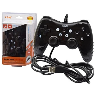 Immagine di Pc usb Joystick, Controller con vibrazione per Computer, Gamepad compatibile Ps3, Switch,