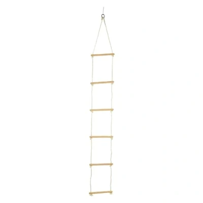 Immagine di small foot Scala in corda a 6 pioli, 2m, gioco per arrampicare da interno ed esterno, fino 75 kg, 1048