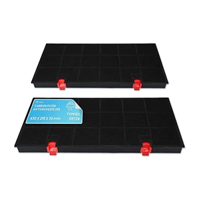 Immagine di DL pro 2x filtri carbone tipo 150 DKF24 per AEG Electrolux 9029793669 Whirlpool 48400008580 Bosch 00460450 Cappa aspirante
