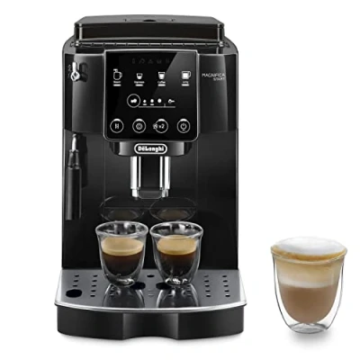 Immagine di De&#039;Longhi Magnifica Start ECAM222.20.B, Macchina Caffè Automatica, Chicchi Macinati al Momento, Montalatte classico, 4 Bevande One Touch, Pannello di Controllo Soft Spegnimento Programmmabile