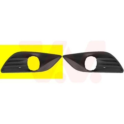 Immagine di VAN WEZEL 1866594 Griglia Paraurti con foro/fori per fendinebbia anteriore Dx FORD: Focus 2 Kombi,