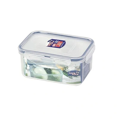 Immagine di Lock &amp; Nestable Box, contenitore per alimenti, trasparente, 600 ML, rettangolare, 151 X 108 45 mm,