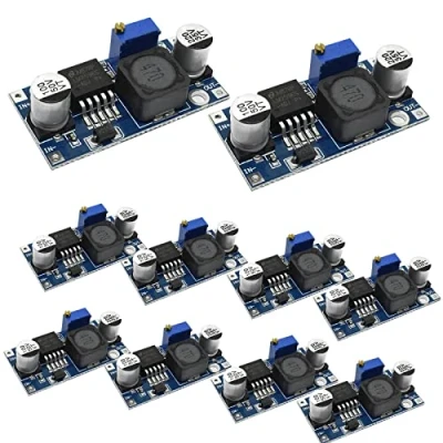 Immagine di HENGBIRD 10 Pezzi Convertitore Buck DC Step Down Modulo Regolatore di Tensione Regolabile 3.2 40V a 1.25 35V, Alimentatore