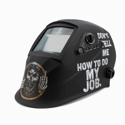 Immagine di Solter Schermo saldatura HELLMET Job, CE 1/1/1/1 con tecnologia True Colore, Area Visione 100x60mm, 4 Sensori, Batteria solare sostituibile, Accessori per