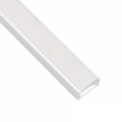Immagine di Profilo LED in alluminio &quot;Slim&quot; per strisce (14 x 7 mm) bianco con copertura (2 m opaca)