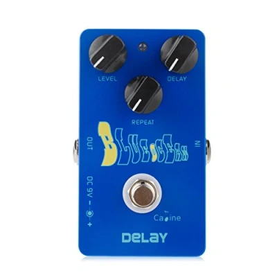 Immagine di Caline Elettrico Delay Chitarra Effetto Pedale In Lega di Alluminio Alloggiamento con 3 Interruttori CP 19 Blue Ocean