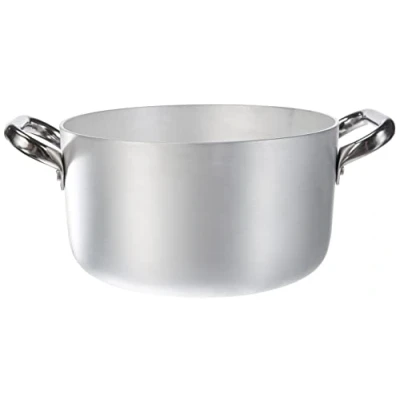 Immagine di Pentole Agnelli ALMA10420 Casseruola Alta con Maniglie, Alluminio, Argento, 20 cm