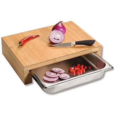Immagine di Kesper 5835413 Tagliere con Contenitore di Raccolta, FSC