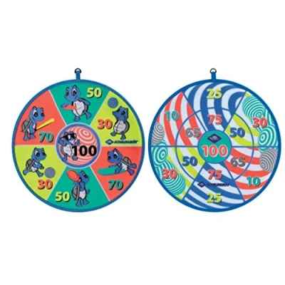 Immagine di Schildkröt Set di Freccette Morbide, 1 Disco Stampato su Entrambi i Lati con Diversi Distanze Tiro, 2 x 3 Palline in Velcro, per Giocatori, 970148