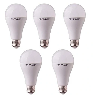 Immagine di SD SHOP 5 LAMPADINE LED E27 17W V TAC VT 2017 LAMPADINA LAMPADA FREDDA