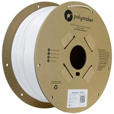 Immagine di Polymaker PolyLite PETG (PETG, Trasparente), Filamenti stampa 3D, Trasparente