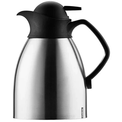 Immagine di Helios Enduro Push caraffa, in Acciaio Inox Opaco, Inossidabile, Stainless Steel Matt, 1,0 L