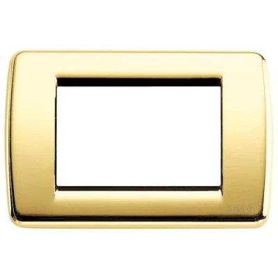 Immagine di Vimar Placca Rond 3 m, Oro Lucido