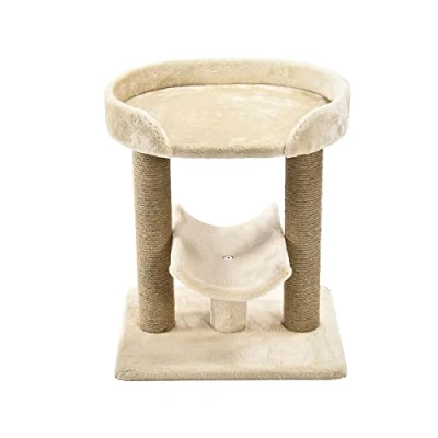 Immagine di Amazon Basics Gatto albero con piattaforma tiragraffi, regular misure, Beige