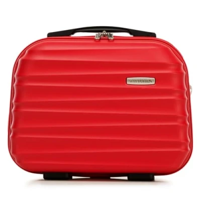 Immagine di WITTCHEN GROOVE Line Stabile Custodia per cosmetici Borsa da toilette Rigido in ABS Tracolla removibile Taglia XS Rosso