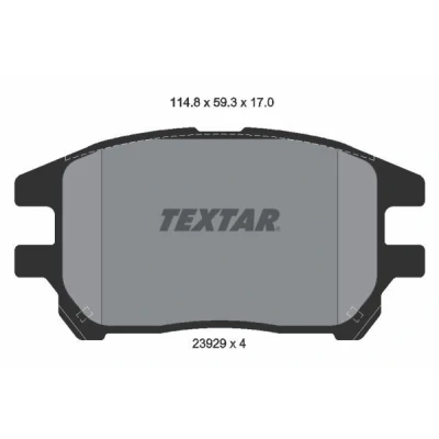 Immagine di TEXTAR 2392901 Kit pastiglie freno Non predisposto per contatto segnalazione usura LEXUS: RX I