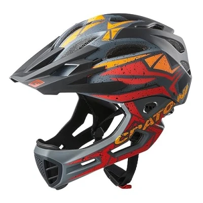 Immagine di Cratoni C Maniac Pro MTB Casco giallo e blu Gloss 2020, Nero, Rosso Arancione , S/M