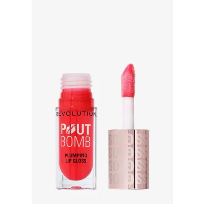Immagine di Makeup Revolution POUT BOMB Plumping Gloss Lipgloss Lucidalabbra, Taglia: 4.6 ml, Cherry sheer red