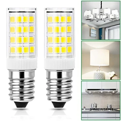 Immagine di Tailcas Lampadina E14 LED 4W Equivalenti a 40W, Bianca Fredda 6000K, 400LM Non Dimmerabile, AC 220 240V, Nessun Sfarfallio, per Cappa Cucina, Frigo, Macchina da Cucire, confezione 2