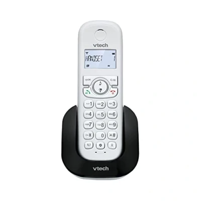 Immagine di VTech CS1500 Telefono Cordless casa DECT con vivavoce, fisso per anziani, doppia ricarica, blocco chiamate, identificatore di chiamata, display retroilluminato e tastiera, modalità ECO