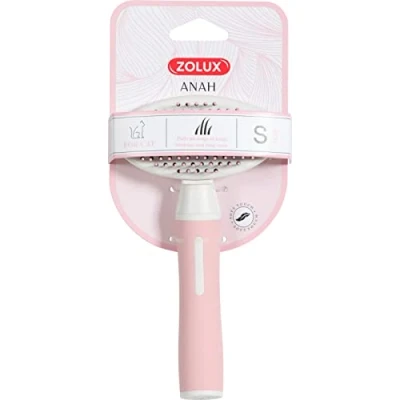 Immagine di Zolux Brosse Slicker Doppio Flessibile Taglia L 9,5 x 6,2 21,5 cm Gamma ANAH per Cani ZO 470811