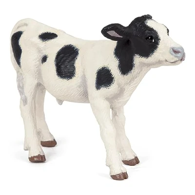 Immagine di Papo PAP51149 Vitello Animaux Bianco e Nero, Colore Vitello, 51149