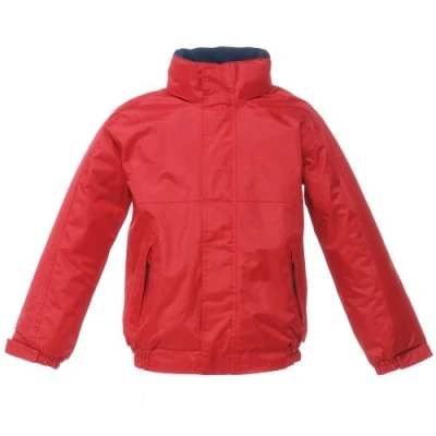 Immagine di Regatta Bomber Impermeabile Bimbo con Interno in Pile E Dettagli Riflettenti, Jackets Waterproof Insulated Unisex Bambini, Classic Red/Navy, Size 3 4