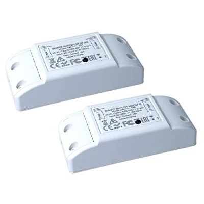 Immagine di LEDLUX SH101, 2 Pezzi Smart Interruttore Intelligente WiFi, 220V 16A 3500W, Switch, Compatibile Con Alexa Google Home (WIFI 16A)