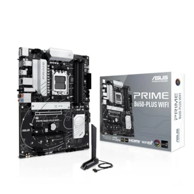 Immagine di ASUS Prime B650 Plus WiFi, Scheda Madre AMD ATX, Slot DDR5, PCIe 5.0, Supporto M.2, Ethernet Realtek 2.5Gb, WiFi 6E, DisplayPort, HDMI, USB C 10Gbps e 5Gbps, Thunderbolt, AURA Sync, Nera