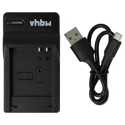 Immagine di vhbw caricabatterie USB compatibile con Canon Powershot A100 IS, A2200, A3000IS, A3000 A3100IS, A3100 IS camera Stazione di ricarica