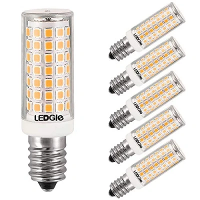 Immagine di LEDGLE E14 Lampadina a Led 8W Mais Senza Sfarfallio, Bianco Caldo 3000k 700lm Corrisponde Lampadine Alogene 80W, Non Dimmerabili, Risparmio Energetico Candela Piccole